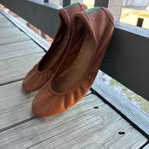 Tieks brown flats